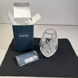 Marquis Waterford Crystal Coventry Posey Cut/Fan Design Vase Cottagecore